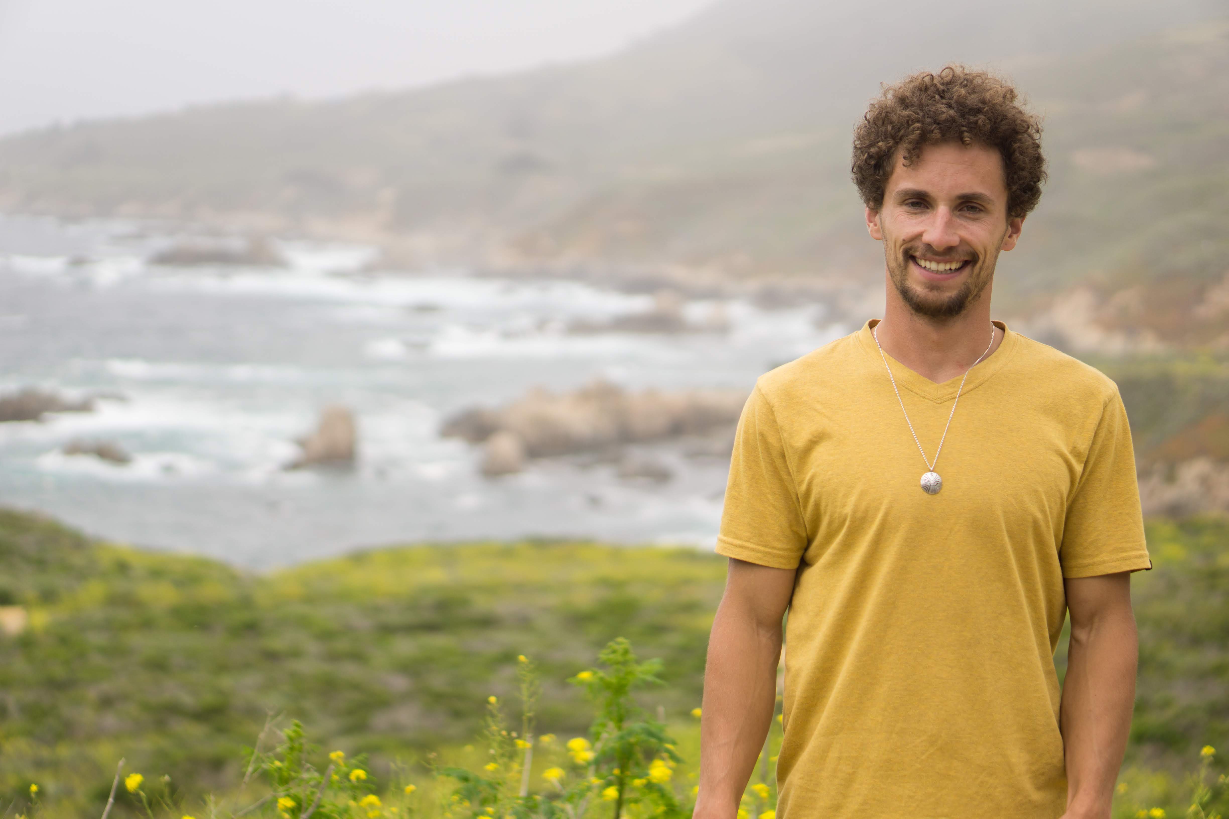 Nat Gustafson portrait on the Big Sur coast